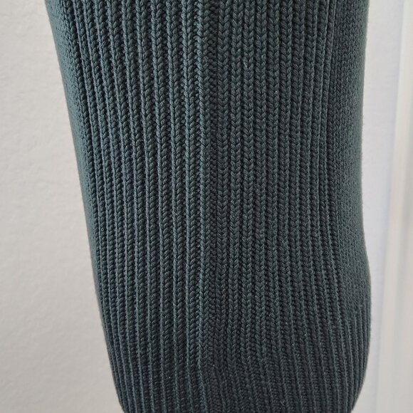 Vintage Kenneth Cole Merino Wool Sleeveless Turtleneck Forest Green Size Medium - Picture 6 of 13